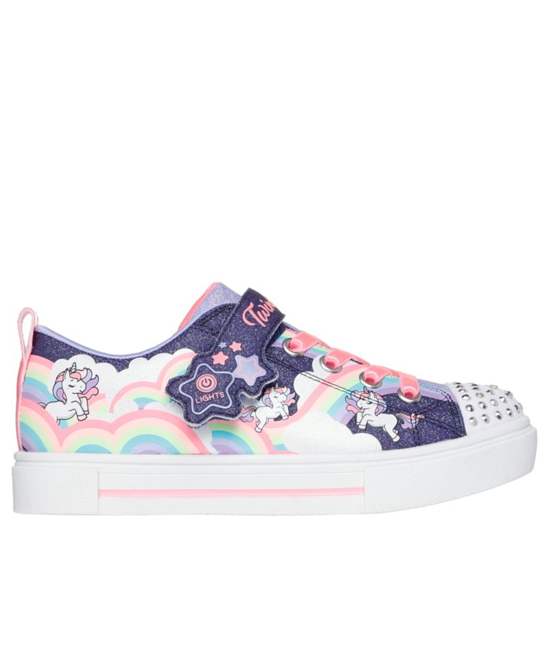 Little Girls Twinkle Toes: Twinkle Sparks - Unicorn Stay-Put Light-Up Casual Sneakers from Finish Line
