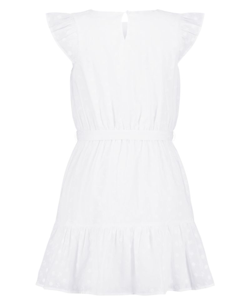 Girls' 7-16 Lace Asymmetric Tiered Dress