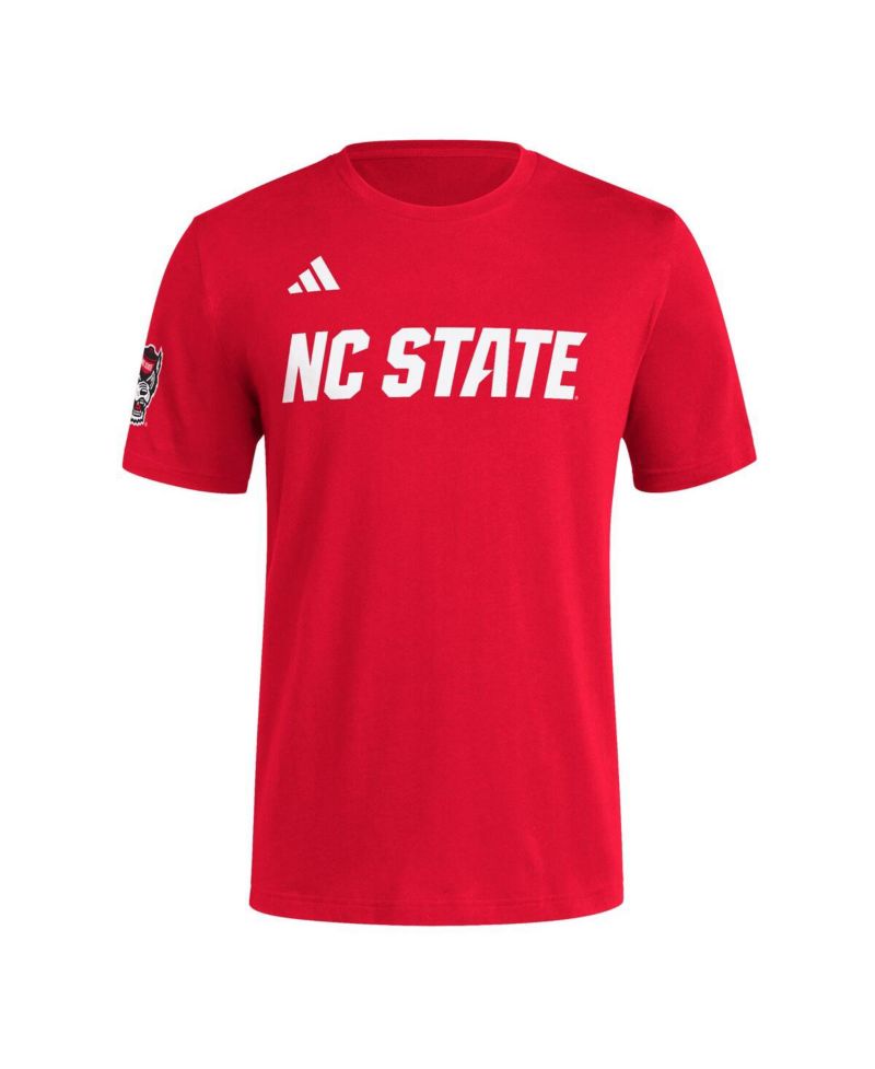 Men's Red NC State Wolfpack Fresh Wordmark T-Shirt