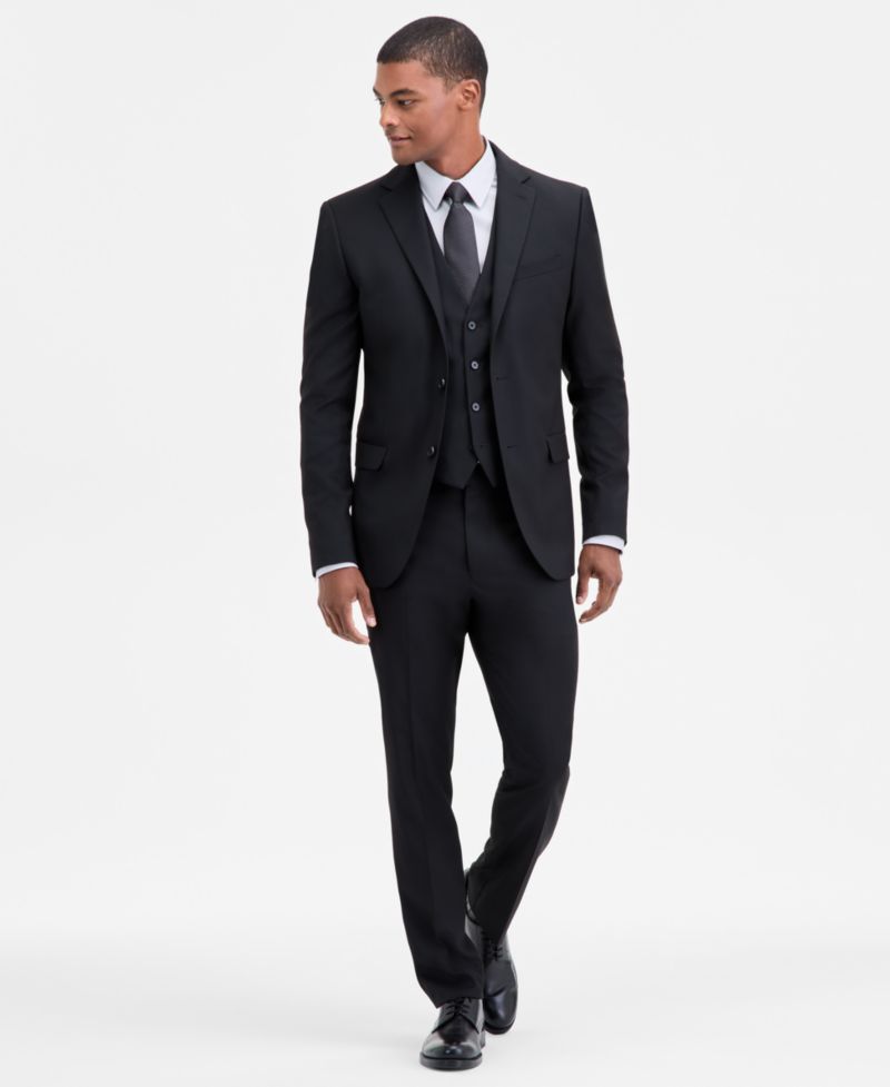 Men's Modern-Fit Vested Nested Suit