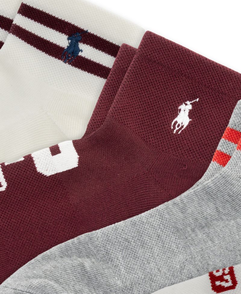 Women's Varsity Polo 1967 Crew Socks, 6-Pack