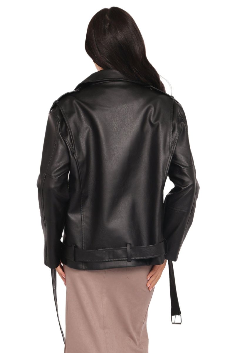 Women's Parsons Oversized Faux Leather Moto Jacket