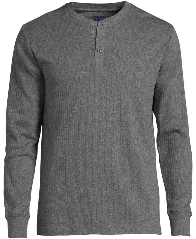Men's Knit Rib Pajama Henley