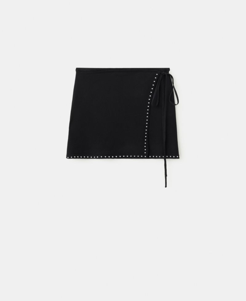 Women's Studded Wrap Skirt
