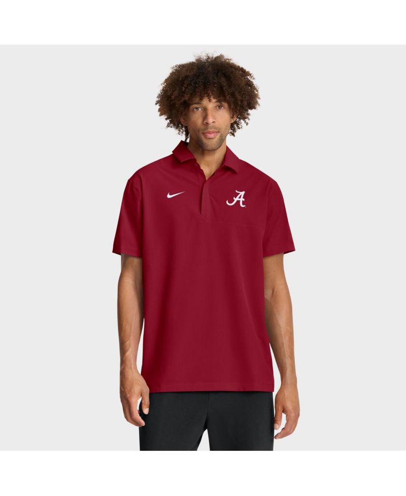 Men's Crimson Alabama Crimson Tide 2025 Coaches Sideline Polo Shirt