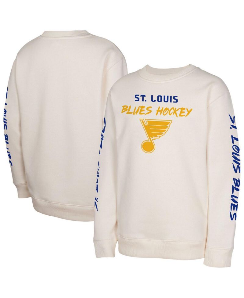 Big Boys and Girls Cream St. Louis Blues Star Power Pullover Sweatshirt