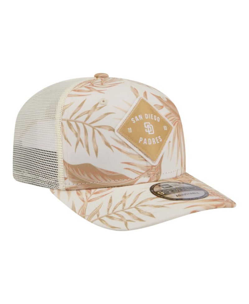 Men's Tan San Diego Padres Tonal Palm COOLERA 9SEVENTY Adjustable Trucker Hat