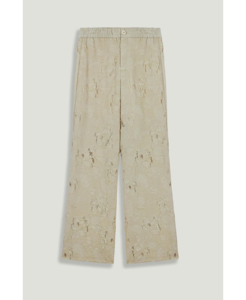 Women's Jacquard Wide-Leg Trousers