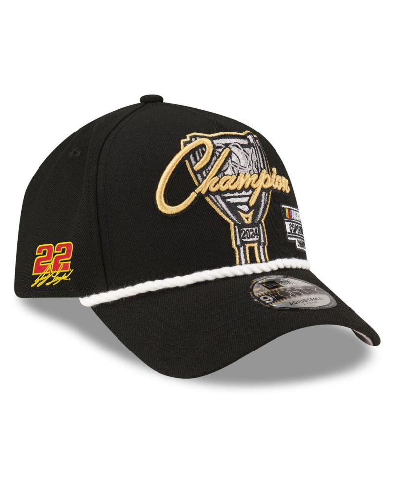 Men's Black Joey Logano 2024 NASCAR Cup Series Champion 9FORTY Adjustable Hat