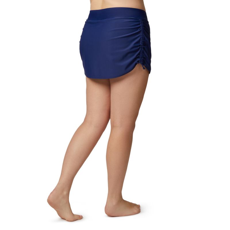 Women's Side Shirred Swim Skirt