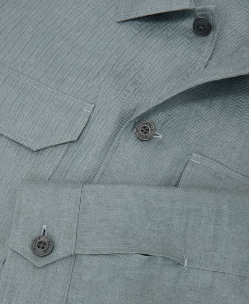 Men's Polasio Herringbone Stripe Overshirt