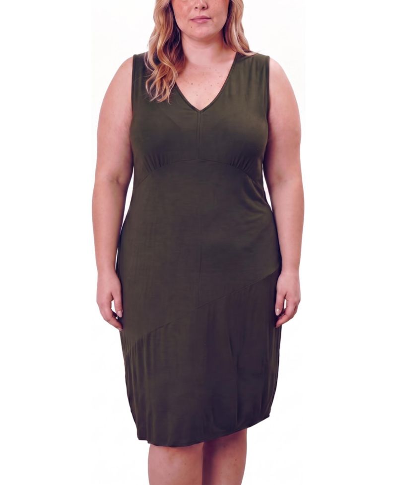 Plus Size Lila Tie-Back Liquid Jersey Dress