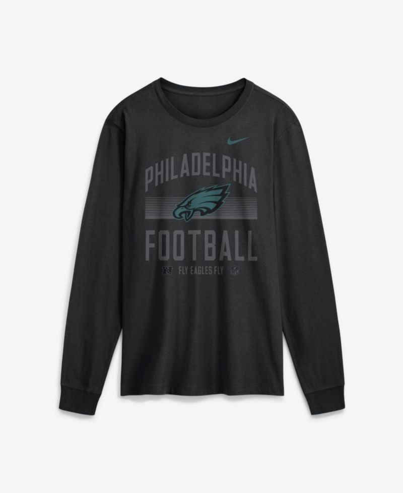 Men's Philadelphia Eagles Long-Sleeve Screen-Print Graphics T-Shirt