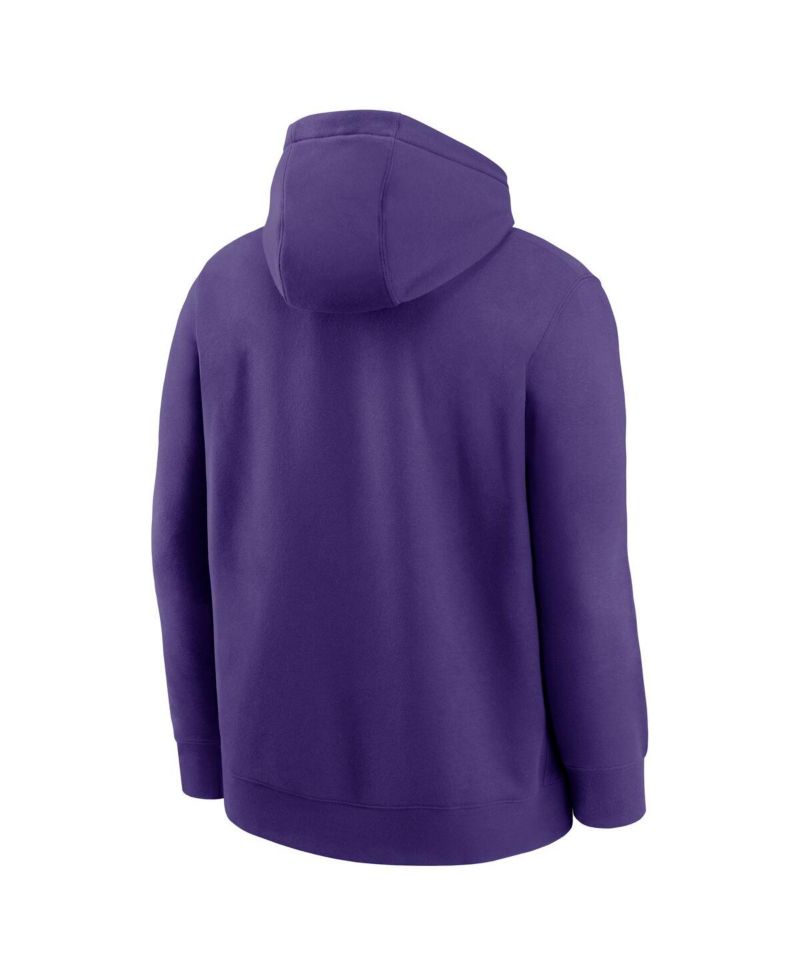Men's Purple Minnesota Vikings Best Season Rewind Club Pullover Hoodie