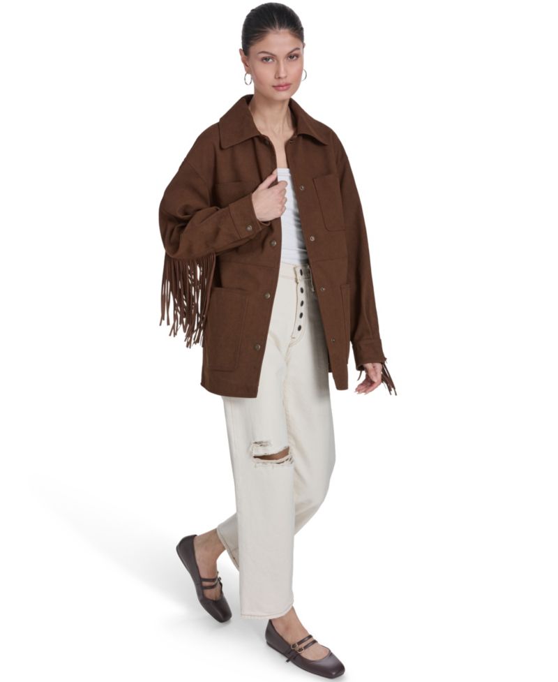 Women's Laydown Collar Coat