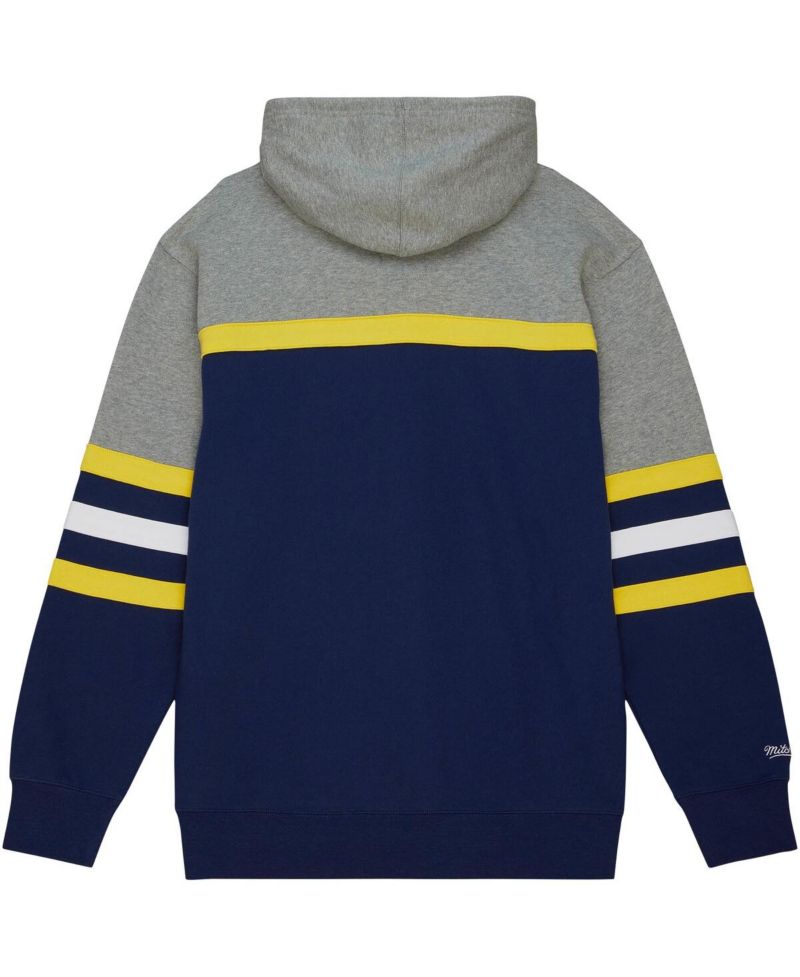 Men's Navy Michigan Wolverines Head Coach Pullover Hoodie