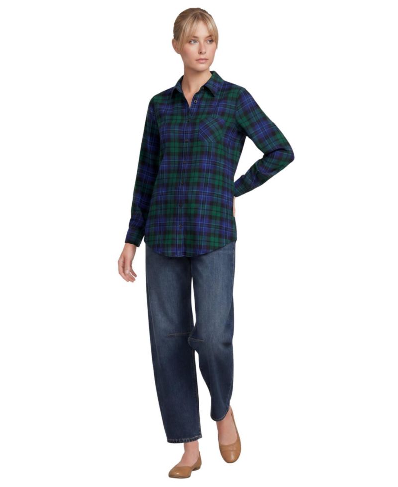 Women's Flannel Boyfriend Long Sleeve Shirt