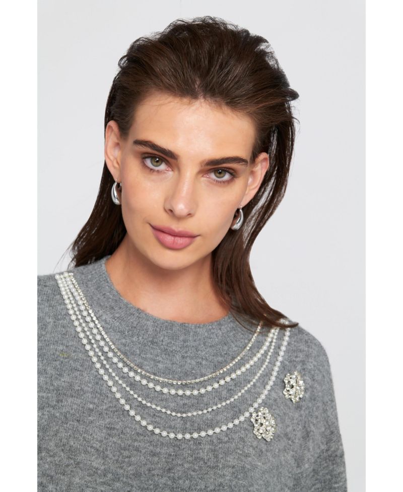 Women's Embellished Sweater Pullover