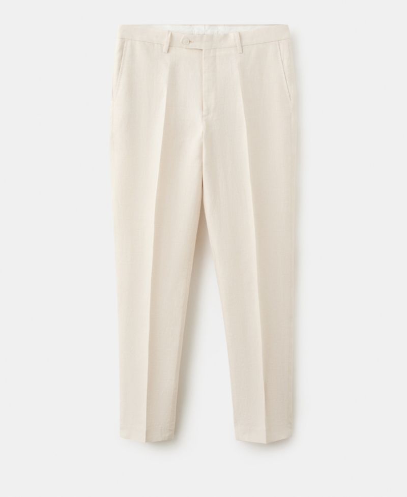 Men's Amalfi Linen Slim-Fit Suit Pants