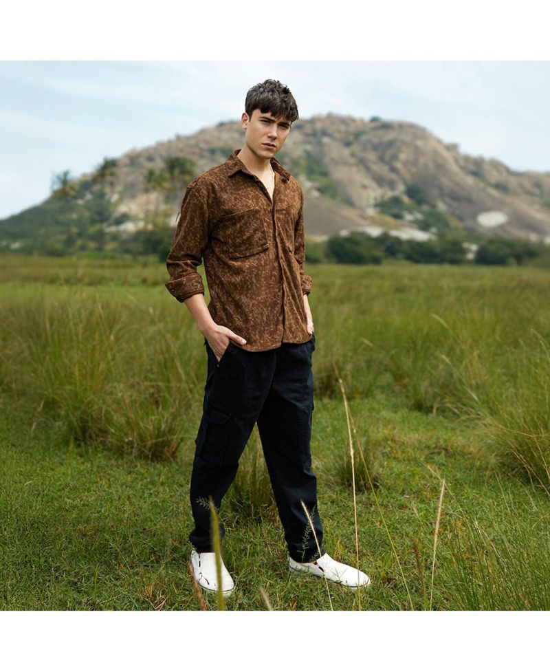 Men's Faded Corduroy Oversized Shirt