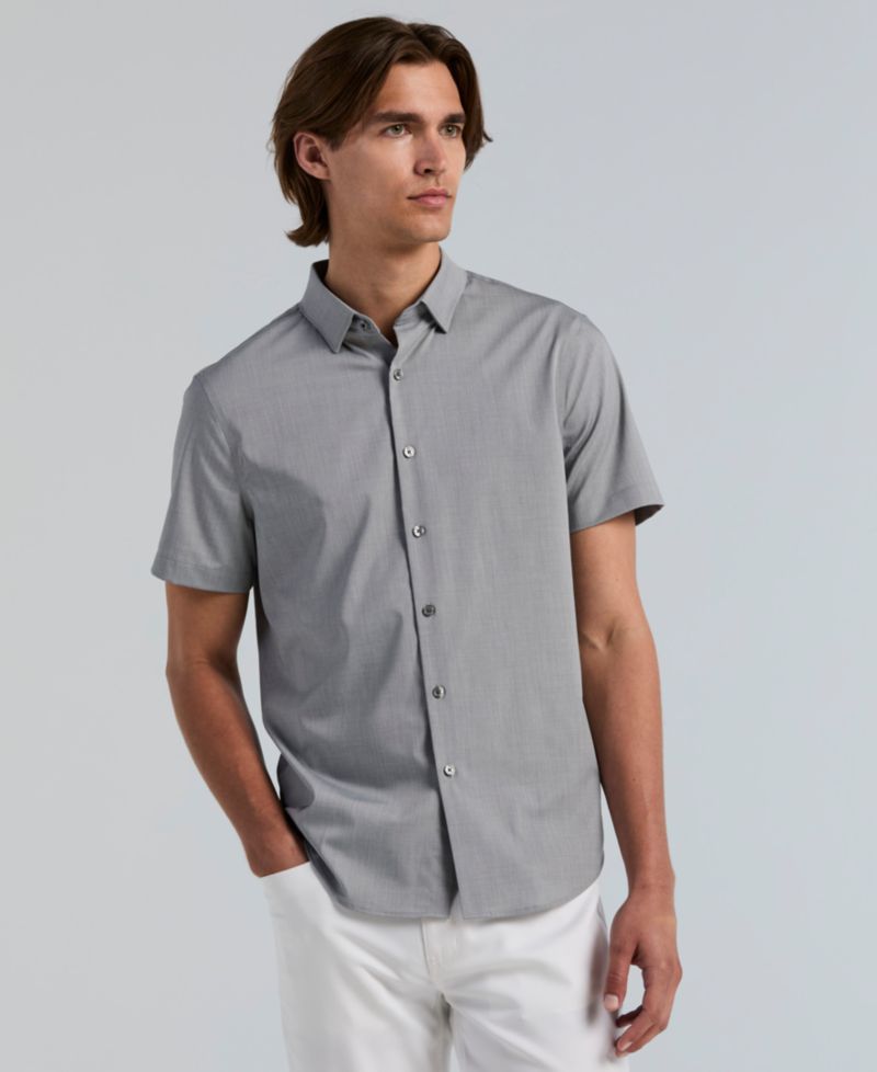Men's Slim-Fit Short-Sleeve Shirt