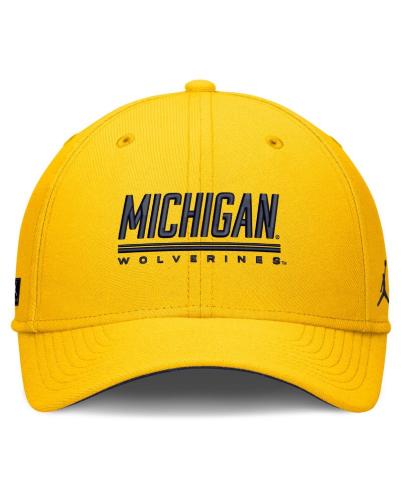 Men's Maize Michigan Wolverines Game Day Rise Swooshflex Hat