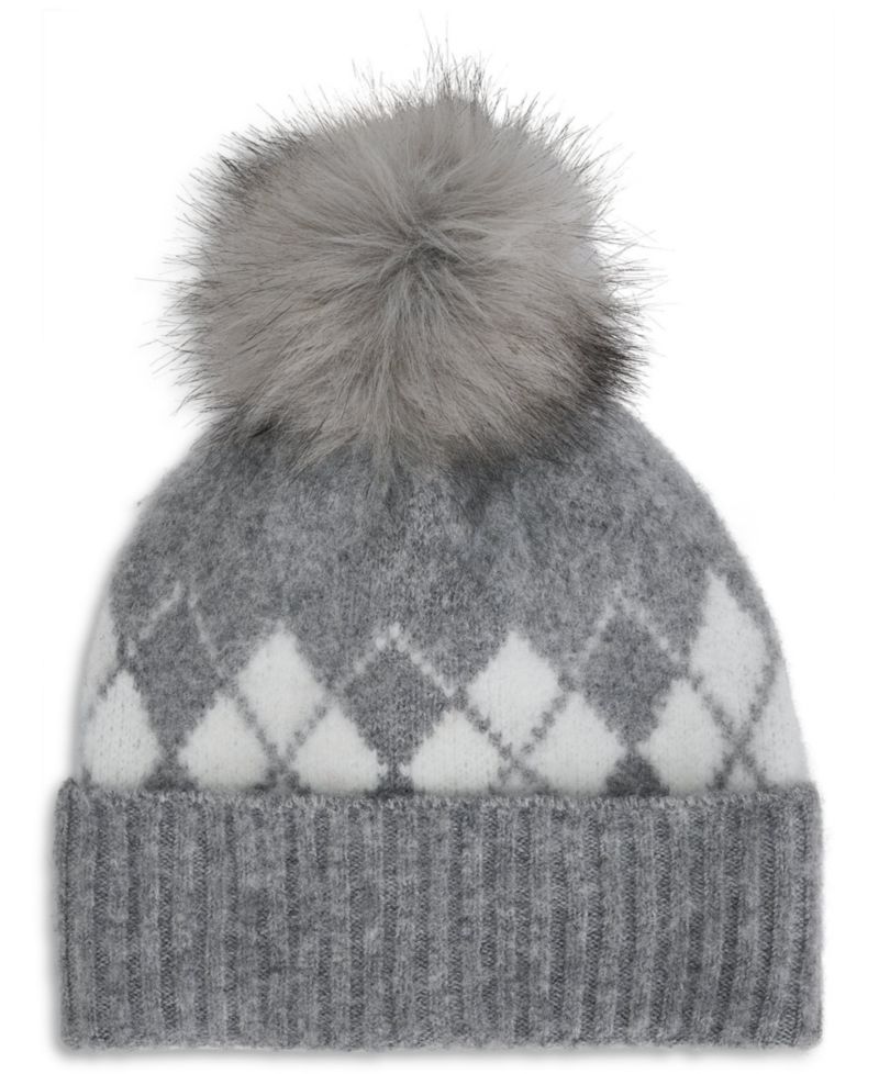 Women's Argyle Fair Isle Pattern Beanie