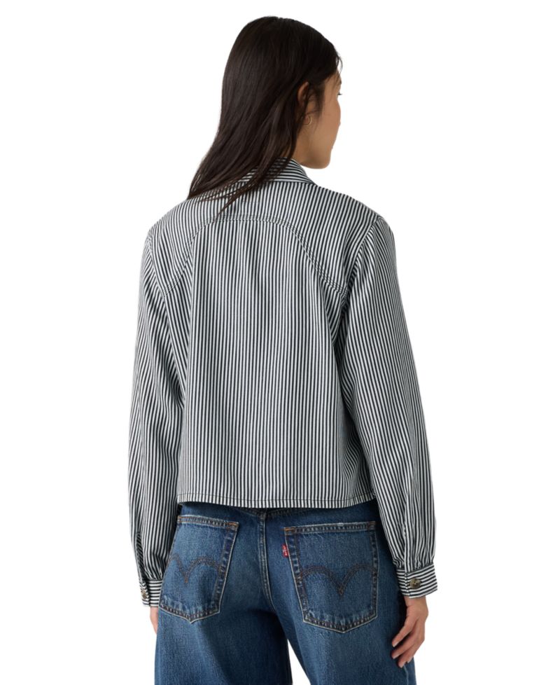 Women's Long-Sleeve Utility Crop Top