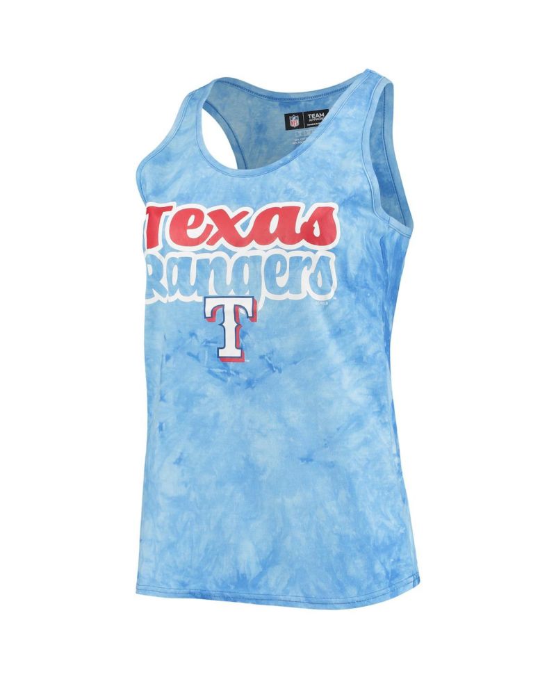 Women's Royal Texas Rangers Billboard Racerback Tank Top and Shorts Set