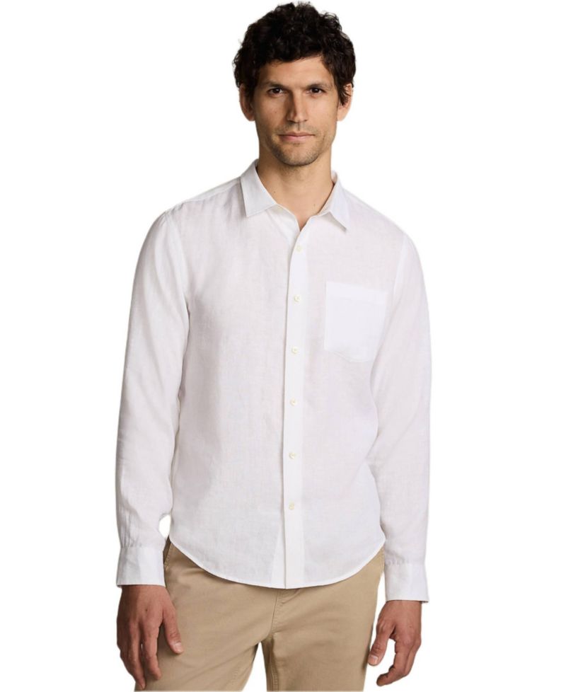 Men's Long Sleeve Linen Shirt