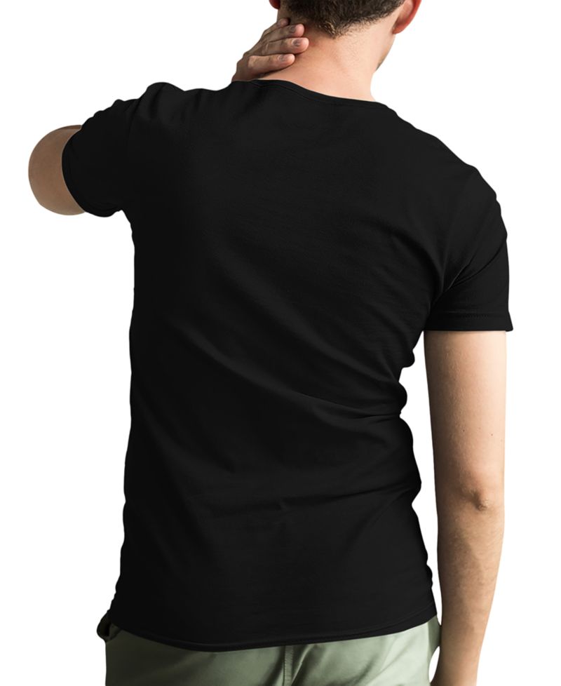 Men's Music Notes Heart Word Art Cotton and Polyester Blend T-Shirt