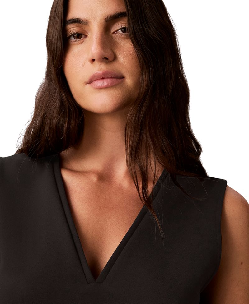 Petite V-Neck Banded Shell Top