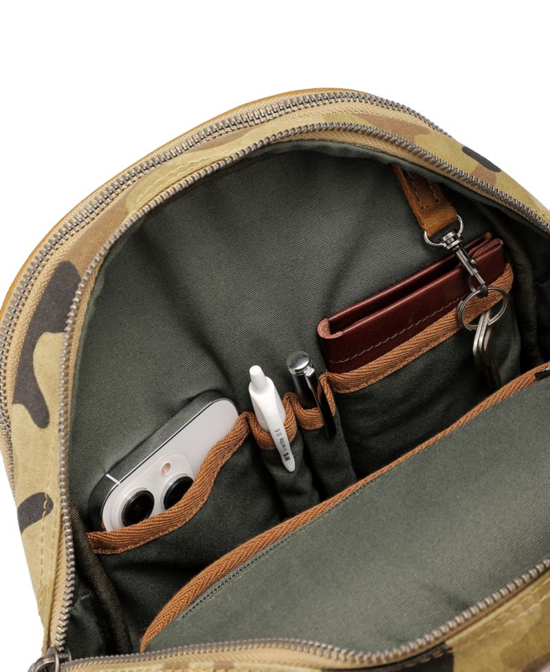 Mountain Leaf Utility Bee-Wax Canvas Backpack
