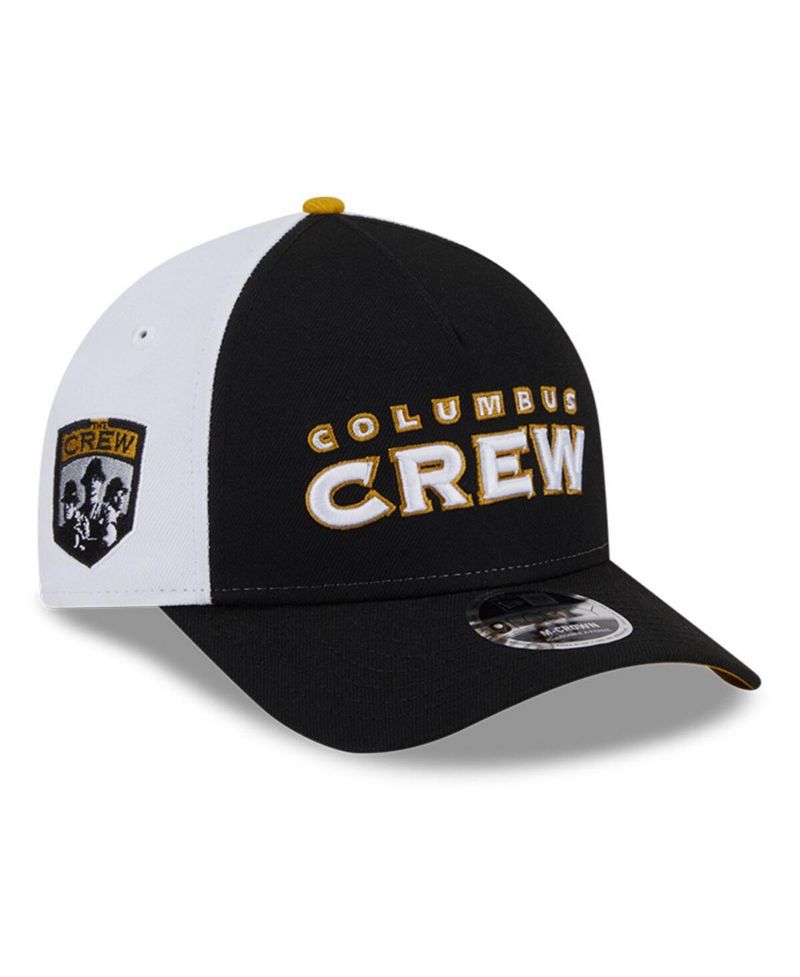 Men's Black/White Columbus Crew 2025 Jersey Hook 9FORTY M-Crown Adjustable Hat