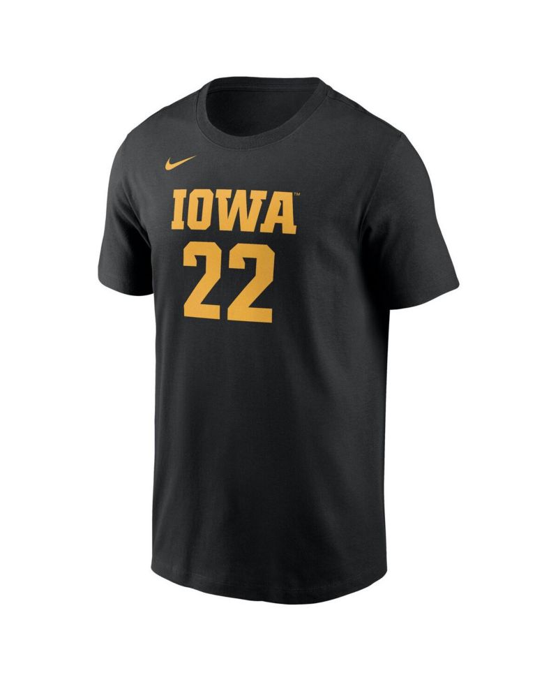 Men's and Women's Caitlin Clark Black Iowa Hawkeyes Retired Player Name & Number T-Shirt