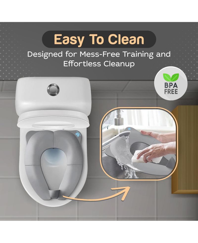 | Folding Travel Toilet Seat Trainer (White)