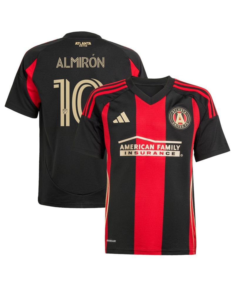 Big Boys and Girls Miguel Almiron Black Atlanta United FC 2025 The Connector Replica Player Jersey