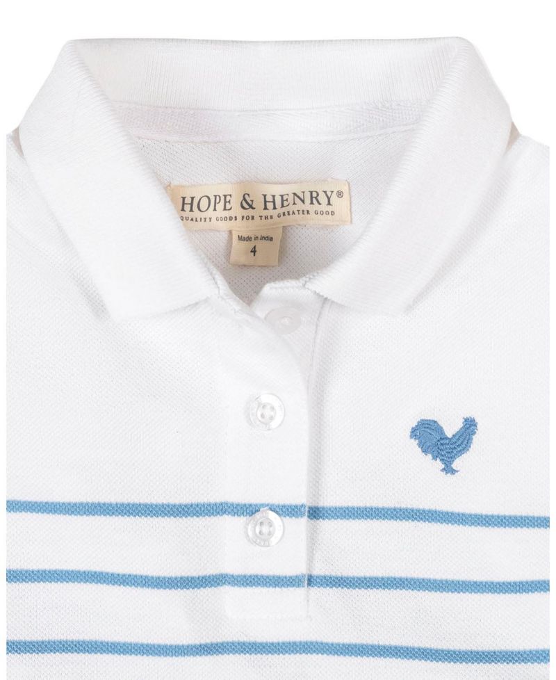 Toddler Girls Organic Puff Sleeve Pique Polo Dress