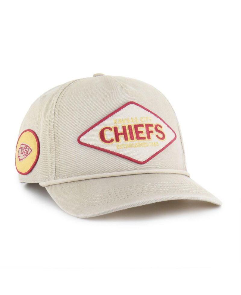 Men's Khaki Kansas City Chiefs Cairn Hitch Adjustable Hat