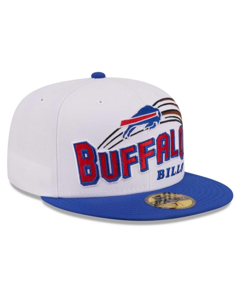Men's White/Royal Buffalo Bills Retro Swoop 59FIFTY Fitted Hat