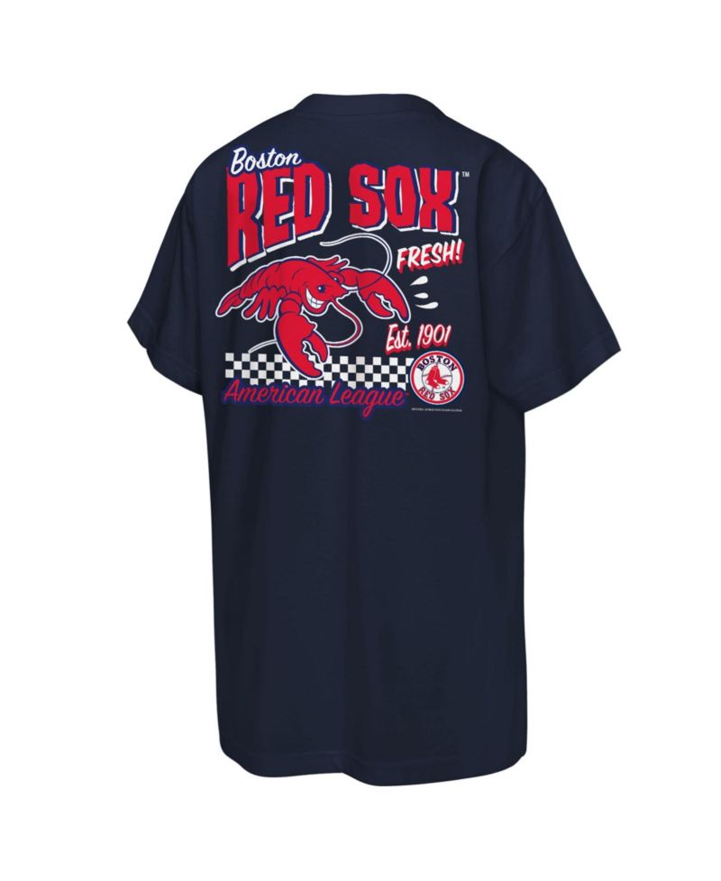 Big Boys and Girls Navy Boston Red Sox Cooperstown Concession T-Shirt