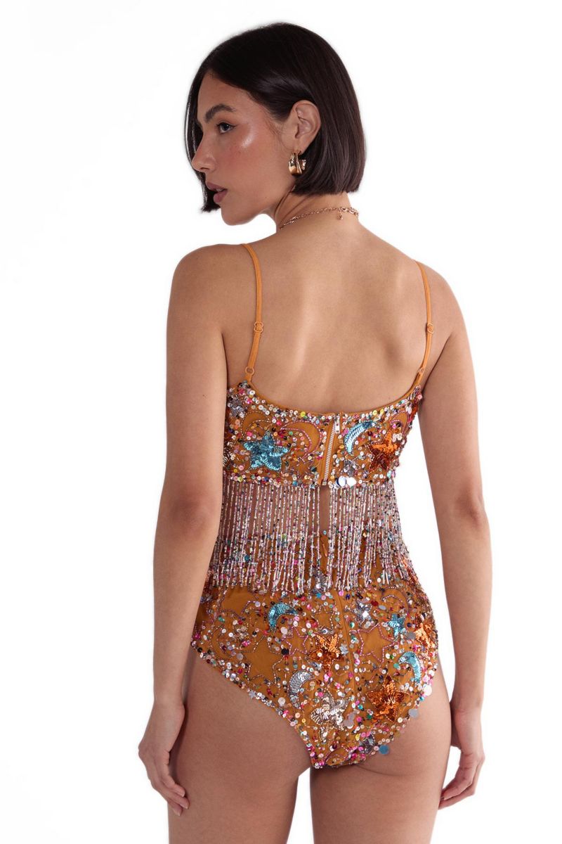 Women's Star Embellished Tassel Booty Shorts
