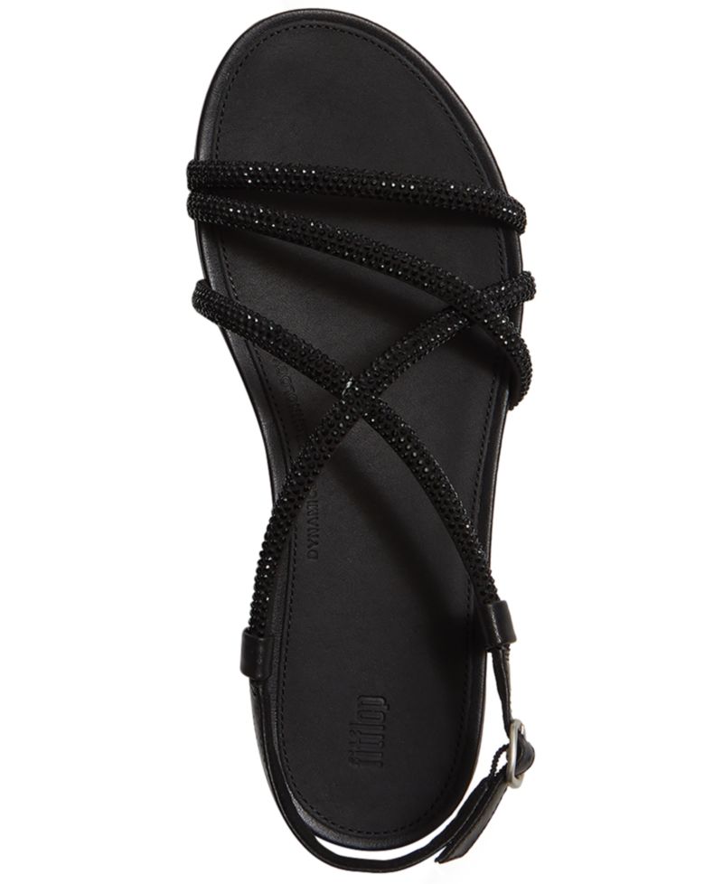 Women's Gracie Crystal Strap Open Toe Sandals