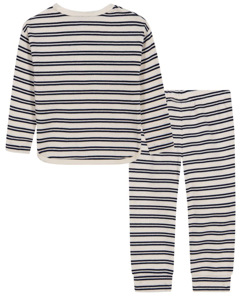 Baby Boys' Thermal Long-Sleeve Henley and Joggers, 2-Piece Set