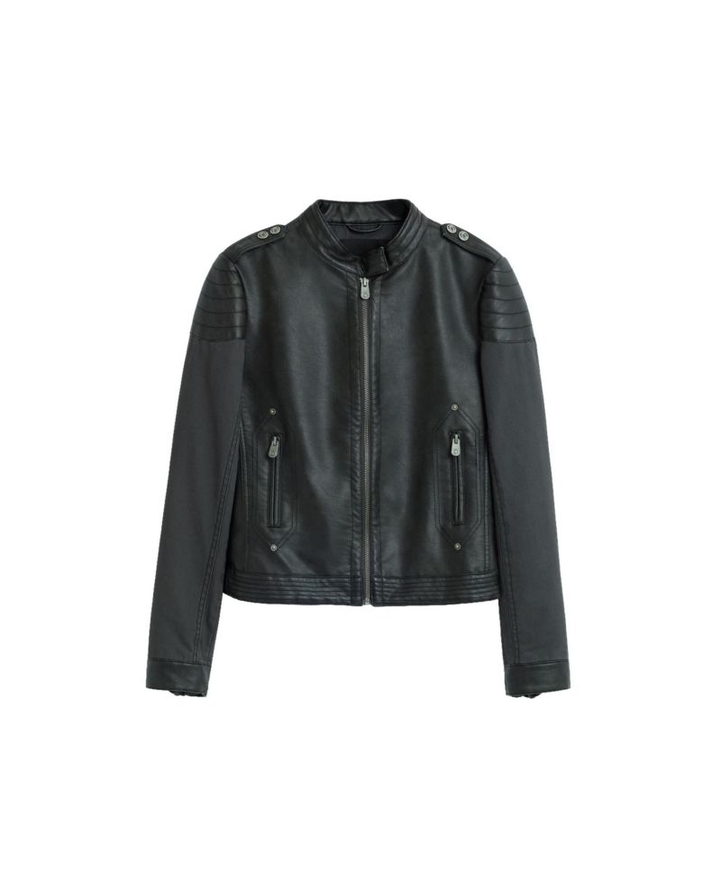 Women's Jacket Leather Effect
