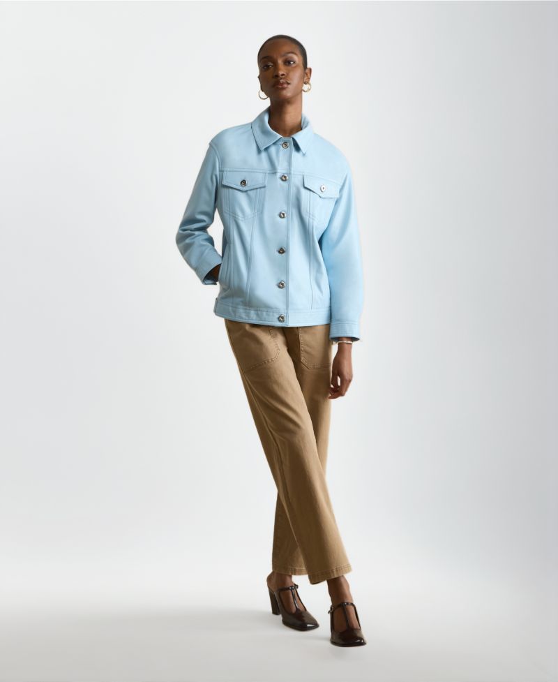 Women's Bobbie Leather Shirt Jacket