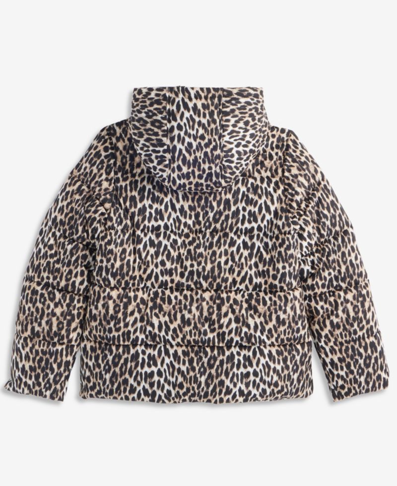 Girls' 6-16 Contrast-Vestee Hooded Puffer Jacket