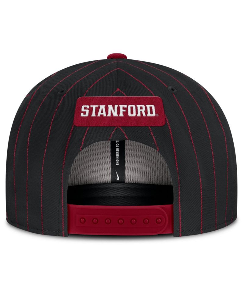Men's Black Stanford Cardinal 2026 Primetime Pin Stripe 2-Tone snapback Hat