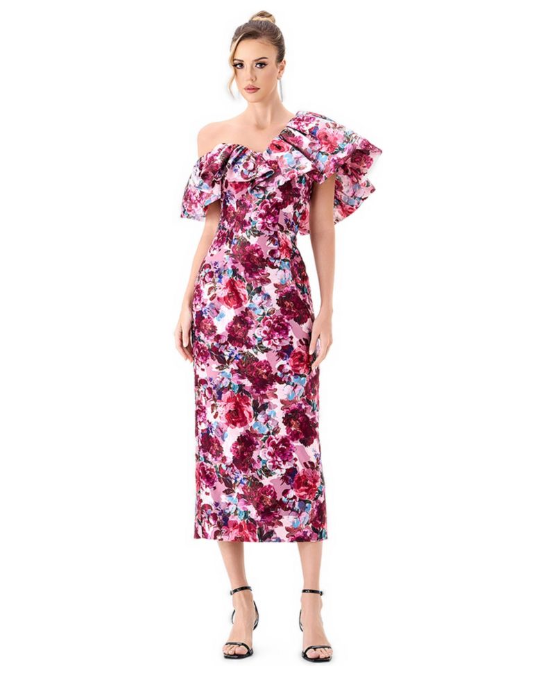 Women's Gilea Floral Ruffle Midi Dress