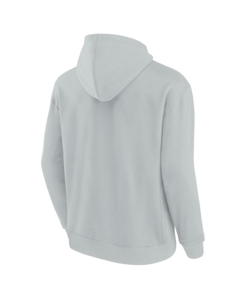 Men's and Women's Gray Cincinnati Bengals Super Soft Fleece Pullover Hoodie